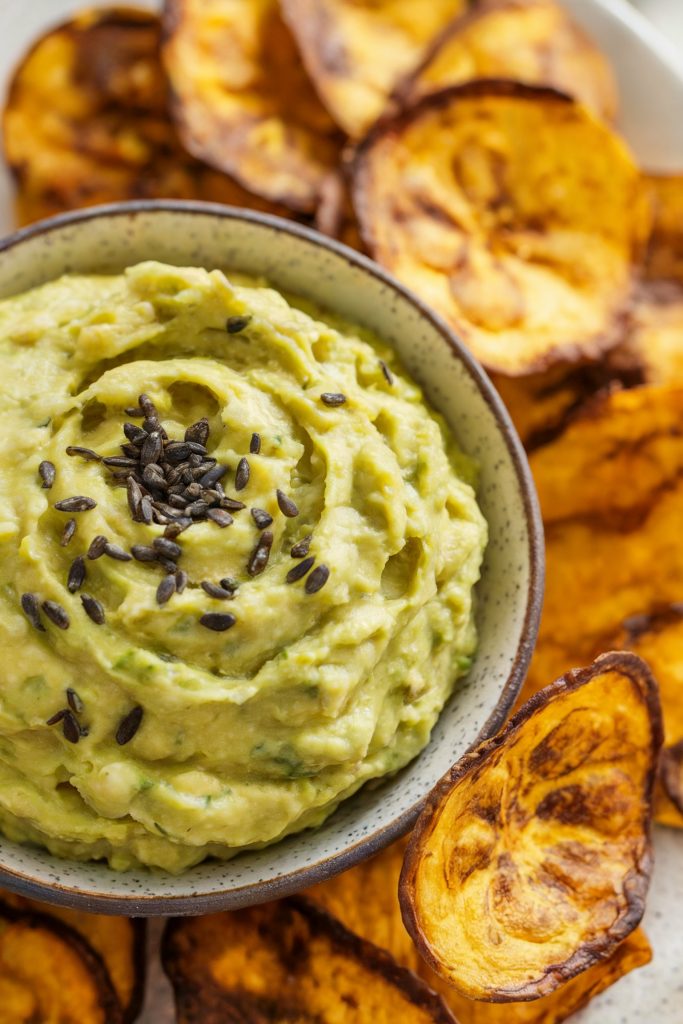 Guacamole and Plantain Chips