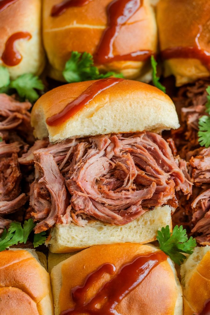 Pulled Pork Sliders on Hawaiian Rolls