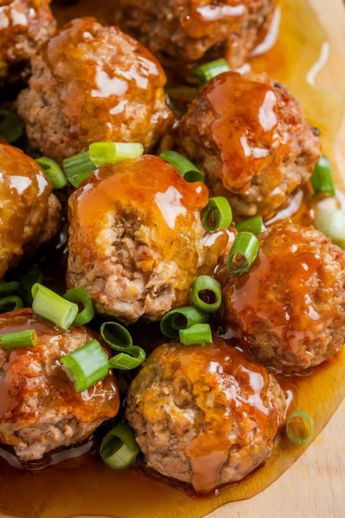 Hot Honey Lamb Meatballs