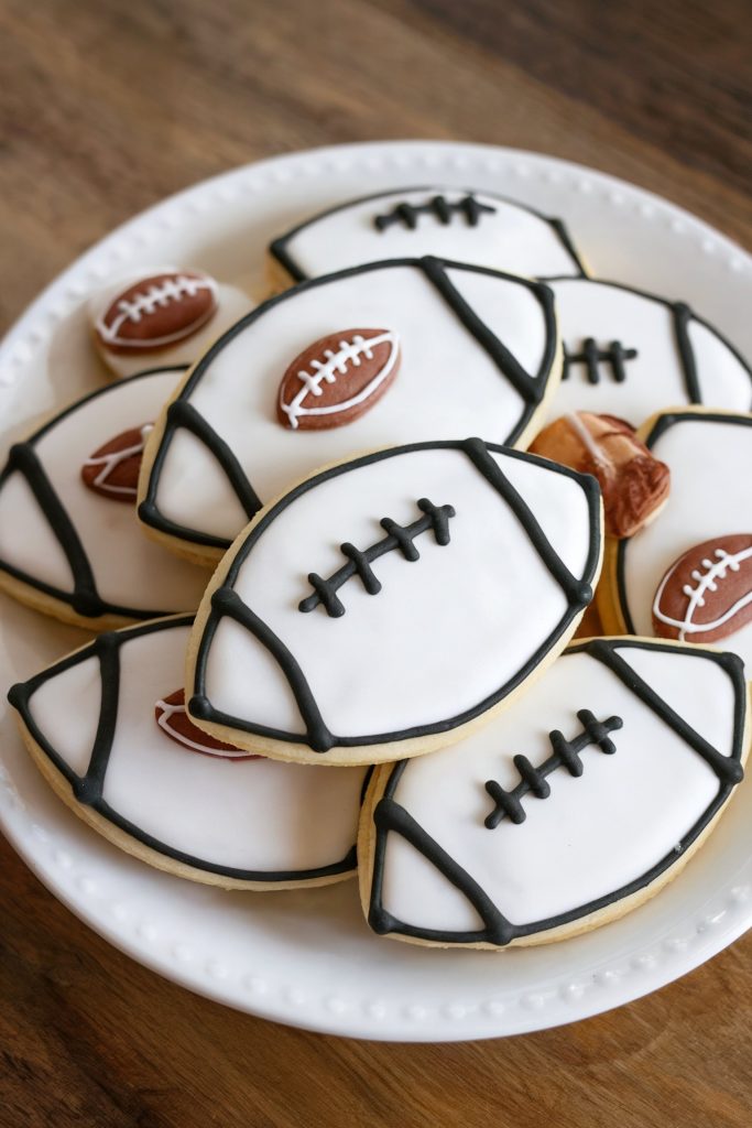 Football Sugar Cookies