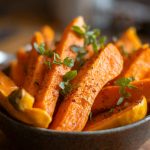 A bowl of butternut squash fries
