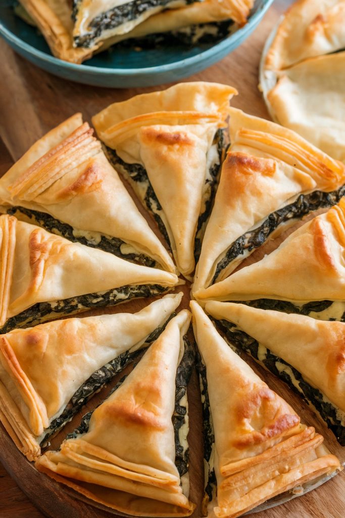 Spinach and Feta Triangles