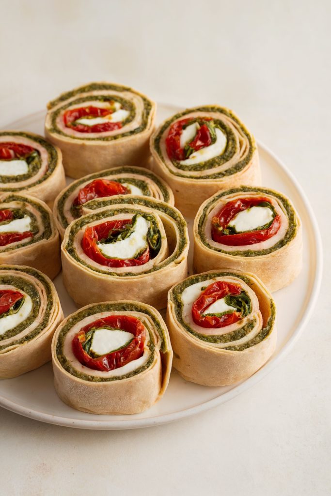 Sun-Dried Tomato and Pesto Pinwheels