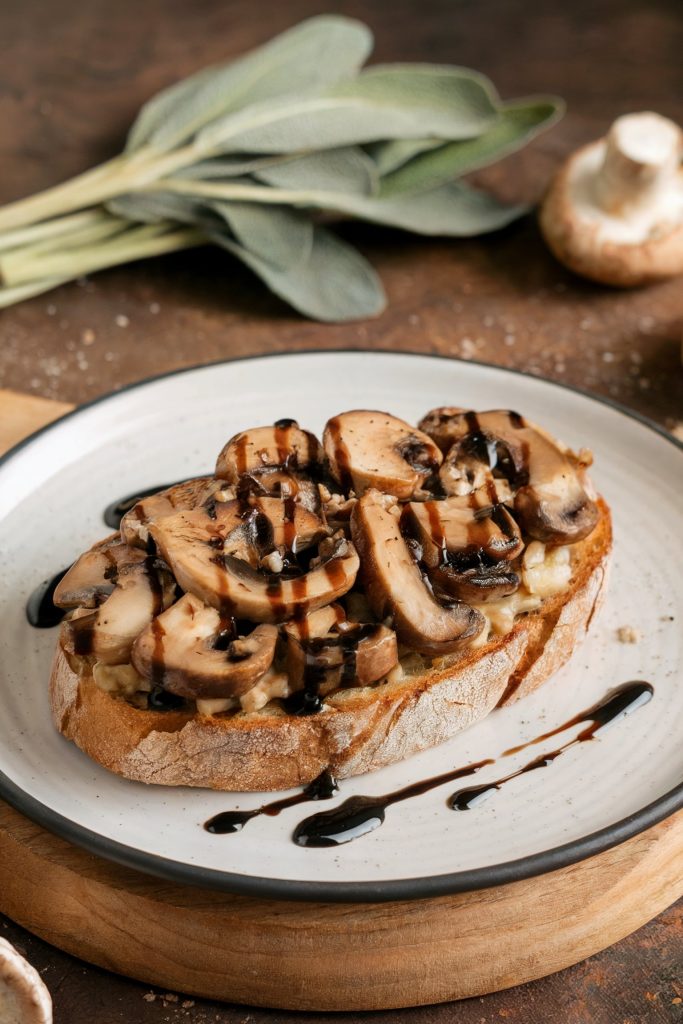 Sage and Mushroom Tartine