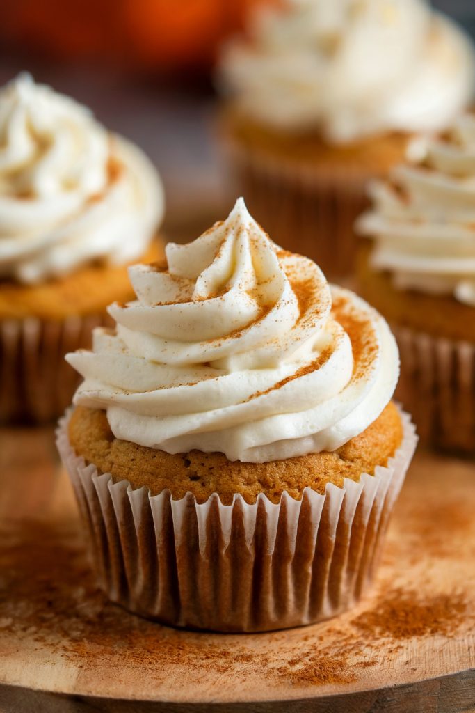 Vanilla Pumpkin Spice Cupcake