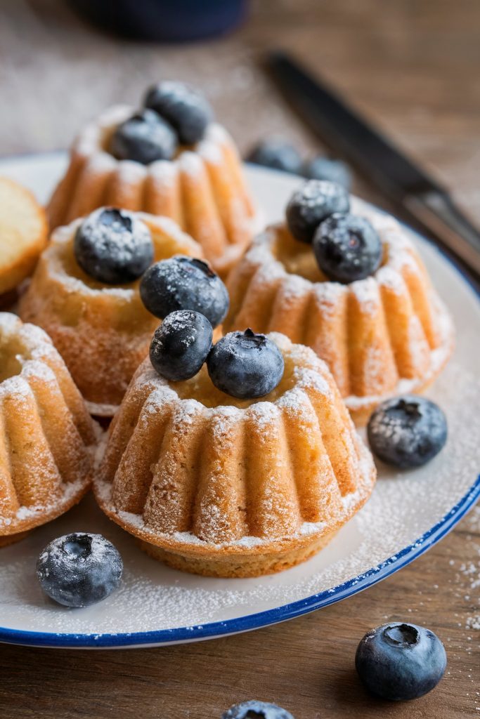 Mini Blueberry Bundt Cakes