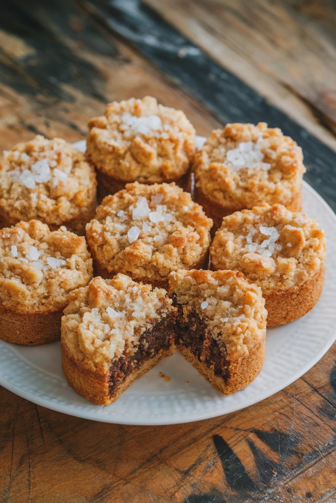 Salted Bourbon Mini Crumb Cake