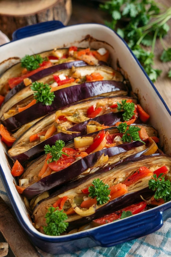 Vegan Romanian Eggplant Bake (Ghiveci)