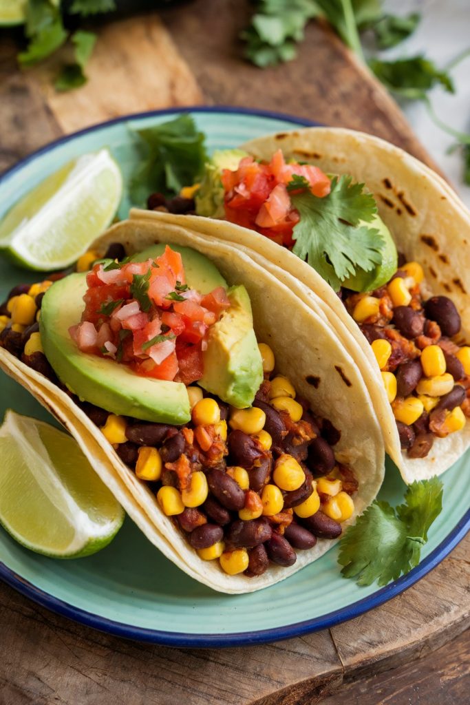 Black Bean and Corn Tacos 