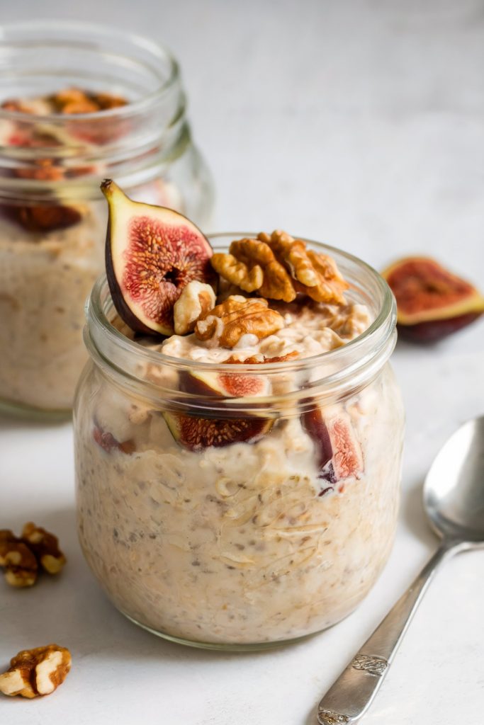 Overnight Oats With Figs and Walnuts