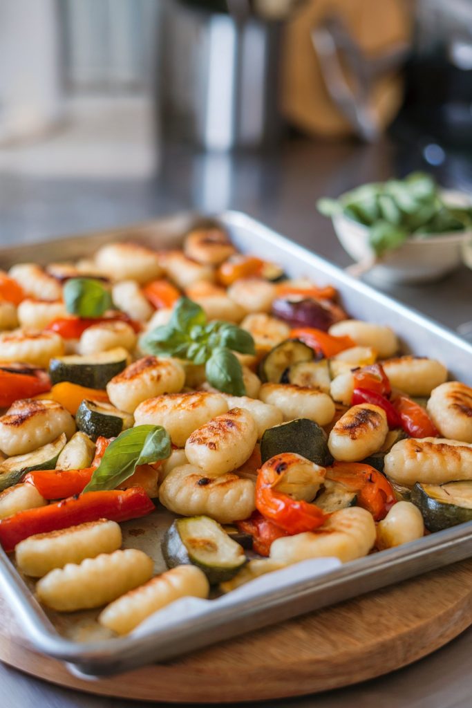 Sheet Pan Gnocchi With Roasted Vegetables