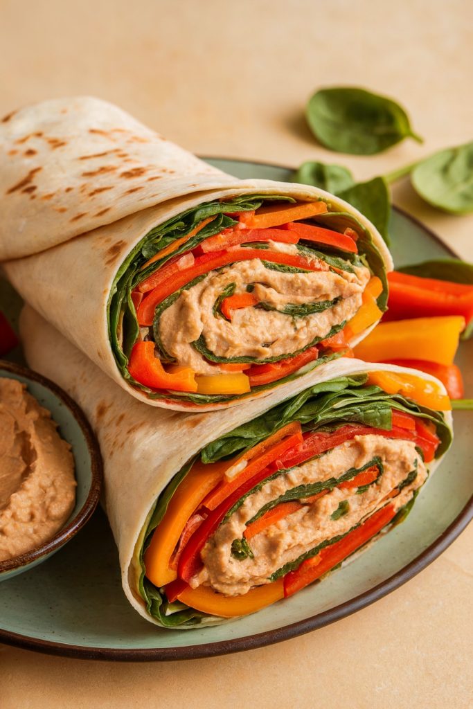 Hummus and Veggie Wraps