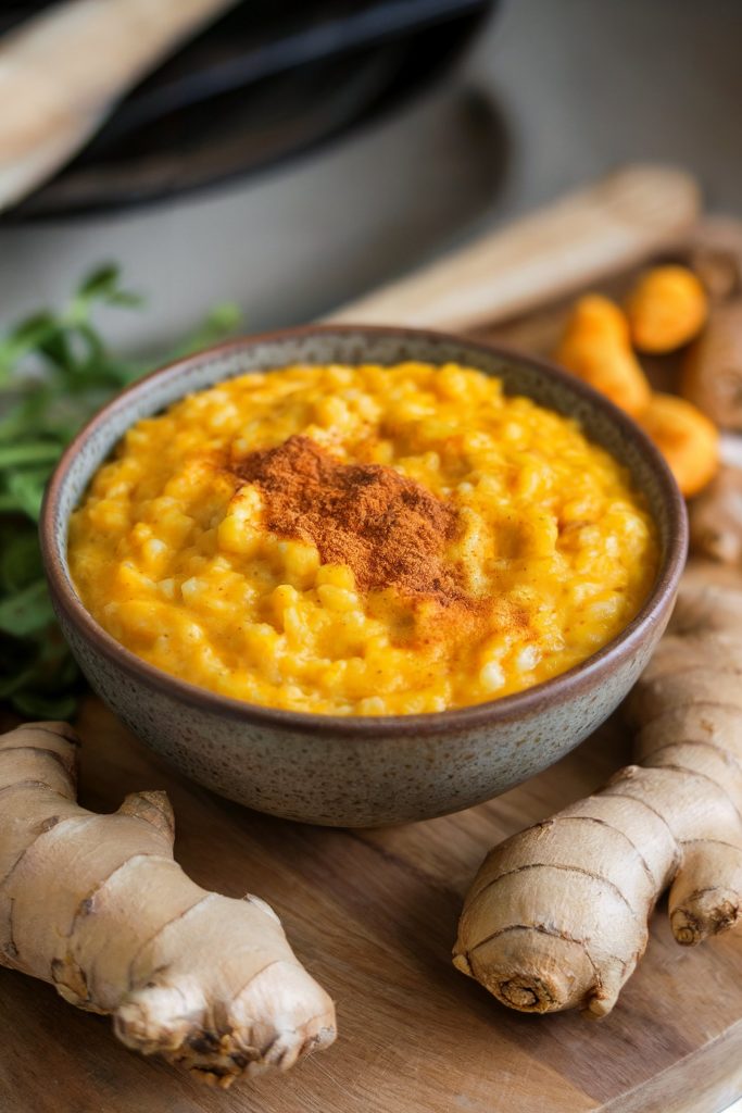 Ginger-Turmeric Barley Pudding