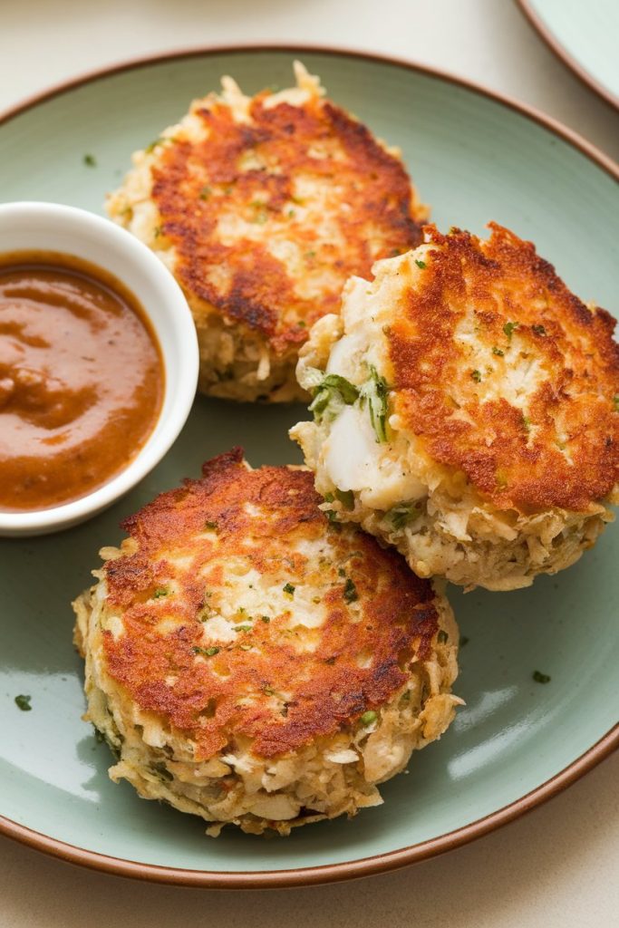 Air Fryer Crab Cakes With Chipotle Sauce