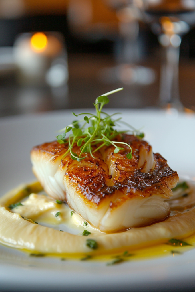 Pan-Seared Cod With Lemon Aioli