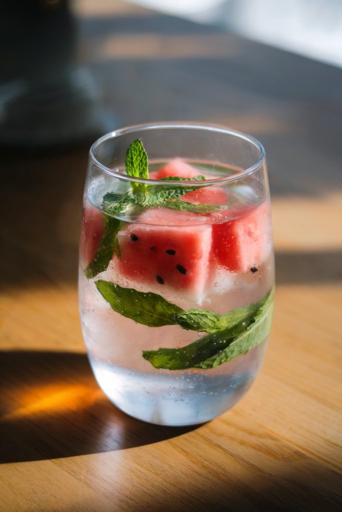 Infuse Water With Melon and Mint