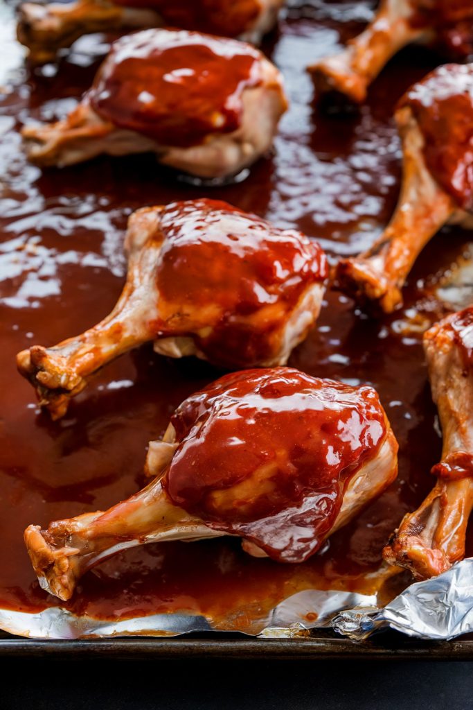 Oven-Baked BBQ Turkey Drumsticks