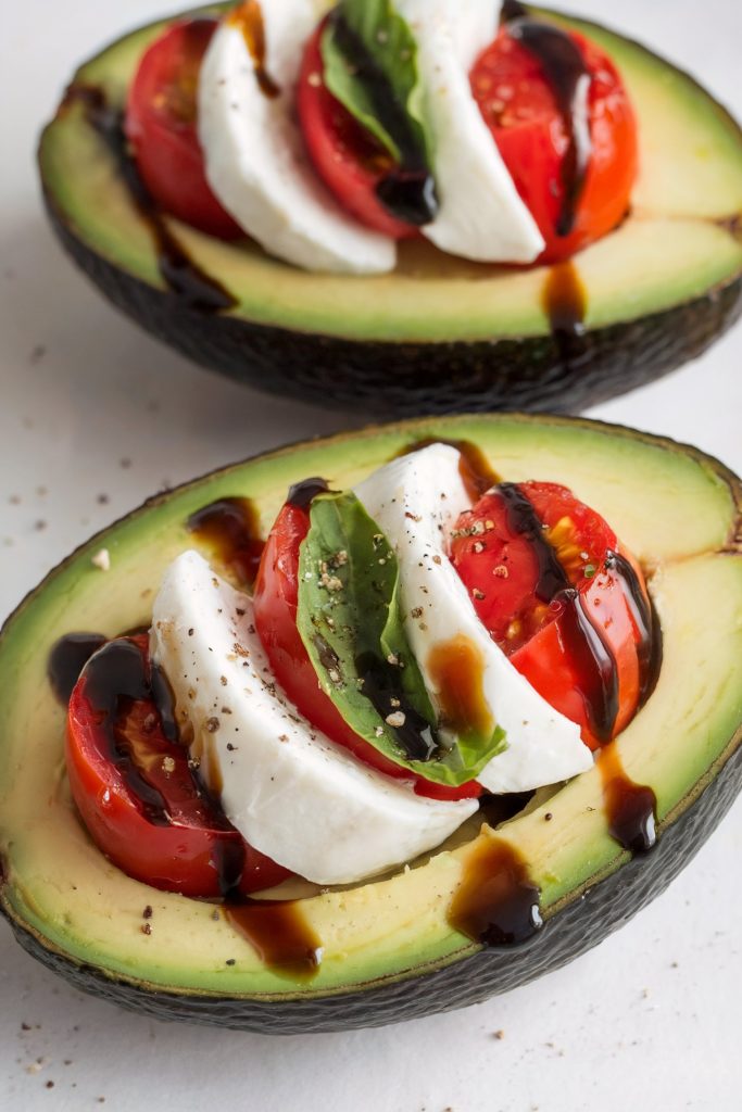 Caprese Stuffed Avocados