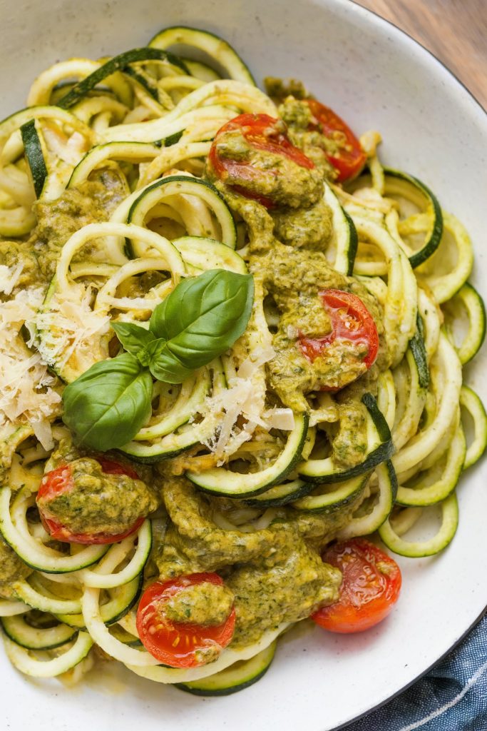 Zucchini Noodles with Pesto