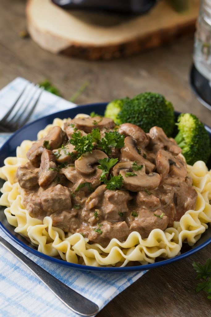 Beef Stroganoff with Mushrooms