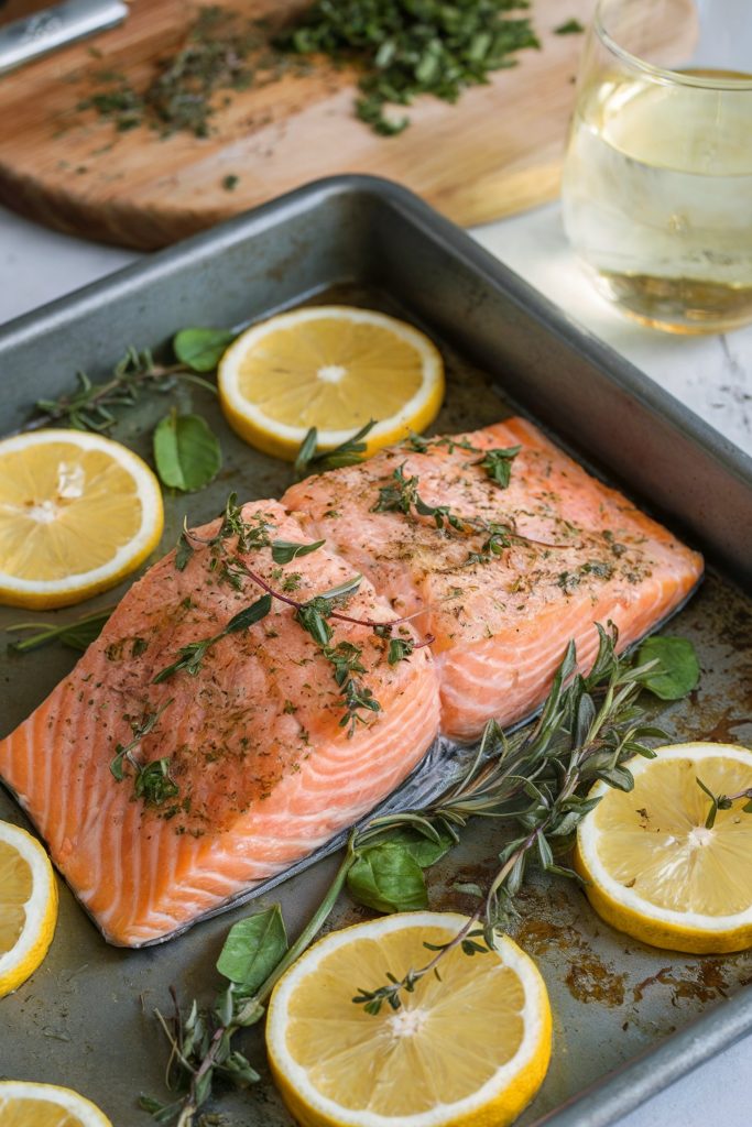 Lemon Herb Baked Salmon