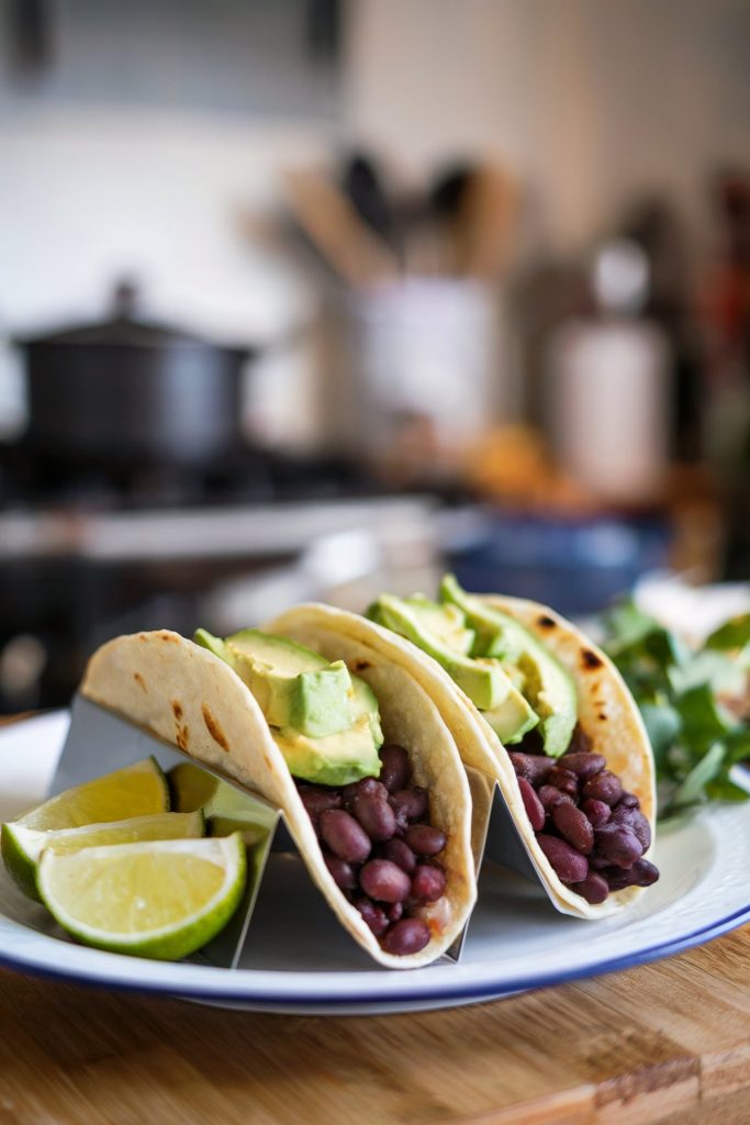 Avocado and Black Bean Tacos