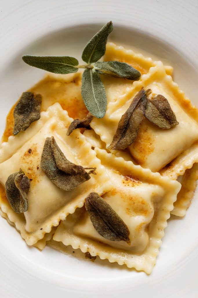 Ravioli with Sage Brown Butter