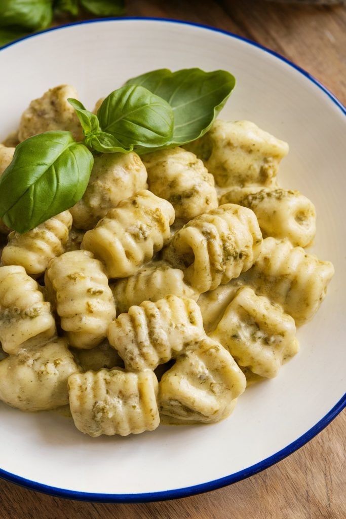 Gnocchi with Pesto Cream