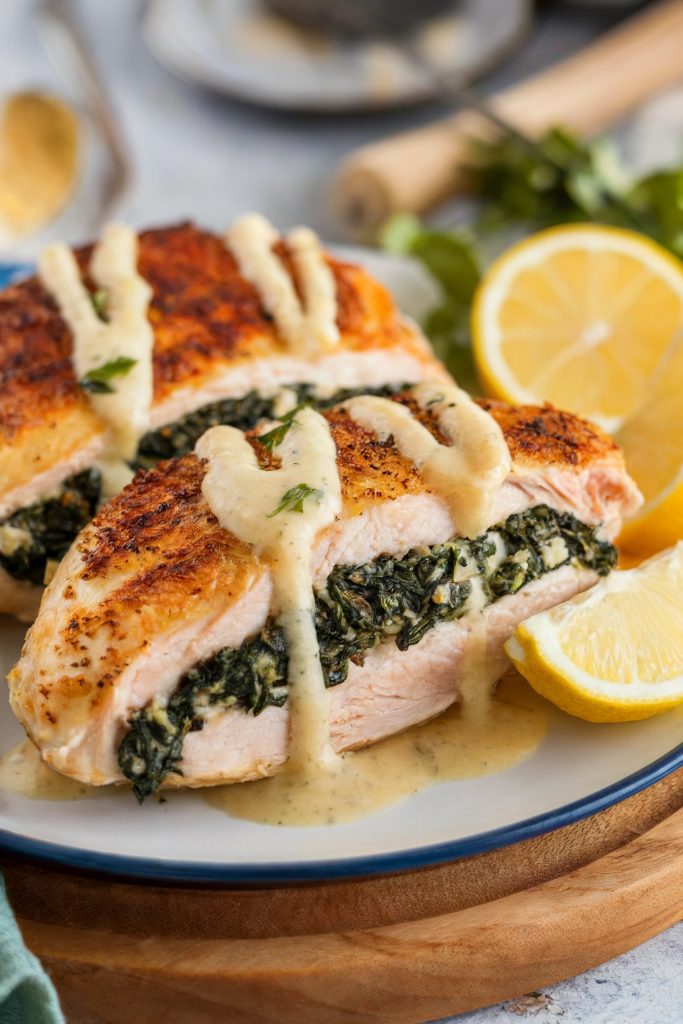 Spinach and Feta Stuffed Chicken