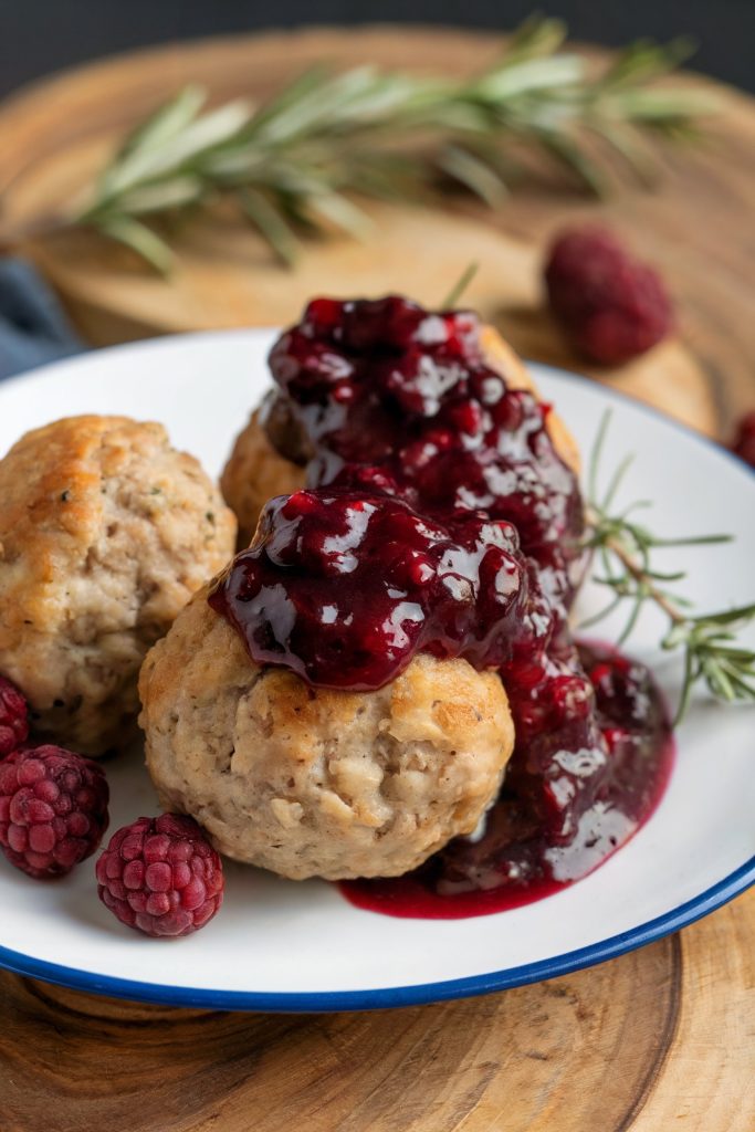 Swedish Meatballs with Lingonberry Sauce