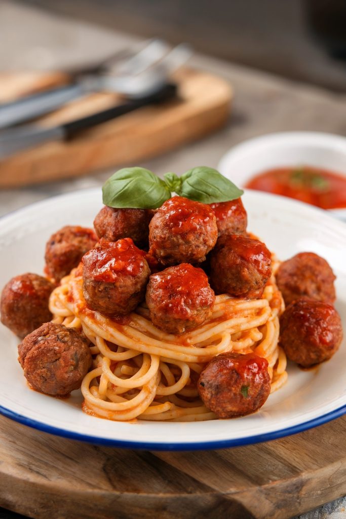 Spaghetti and Mini Meatballs
