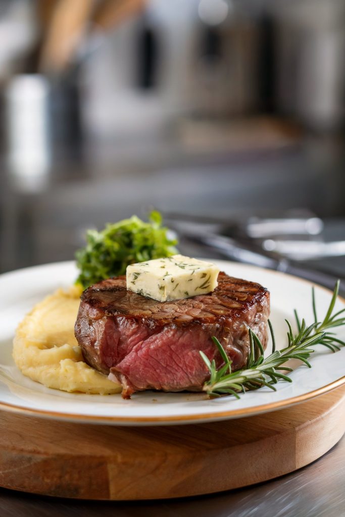 Filet Mignon with Herb Butter