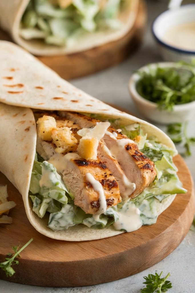 Chicken Caesar Wraps
