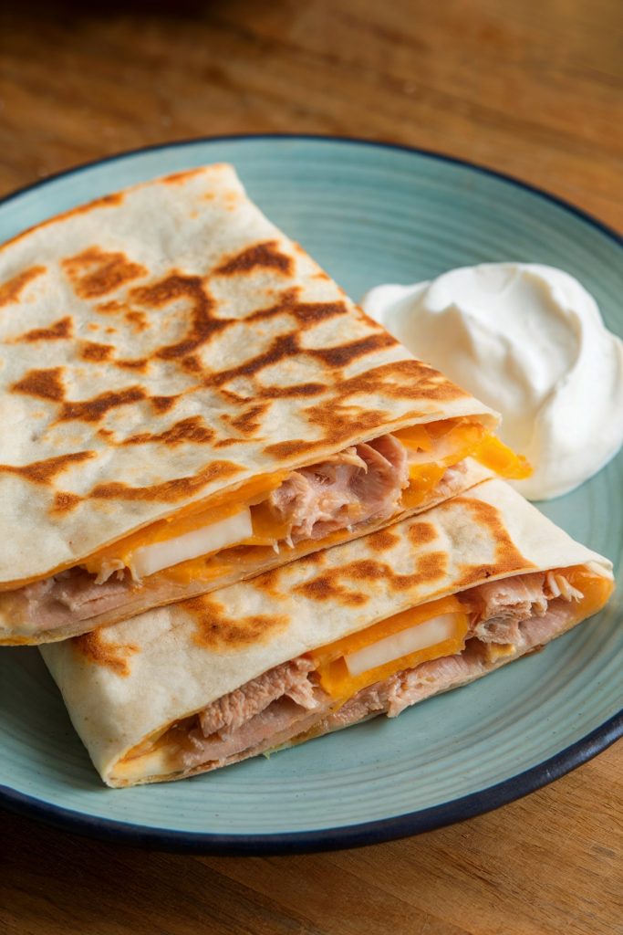 Turkey and Cheese Quesadillas