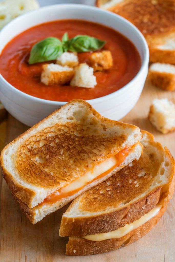 Grilled Cheese and Tomato Soup