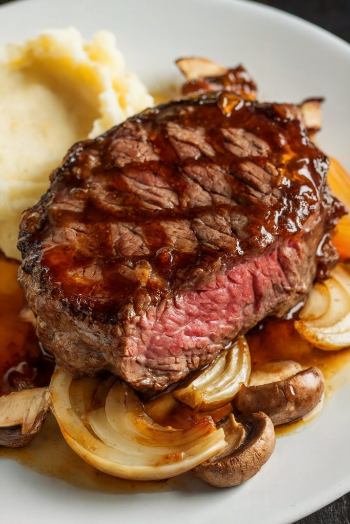 Honey Bourbon Glazed Chuck Steak