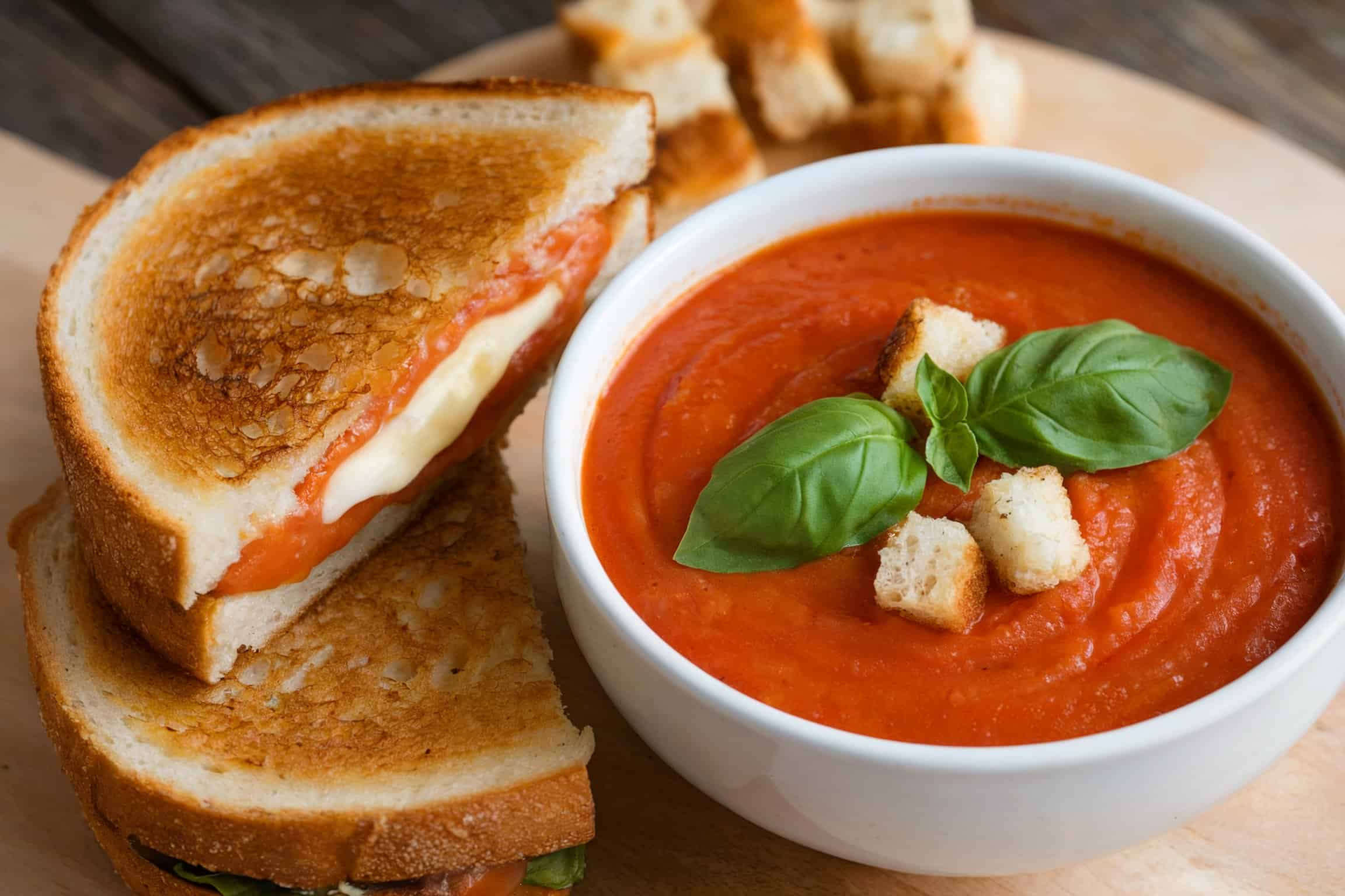 Grilled Cheese and Tomato Soup