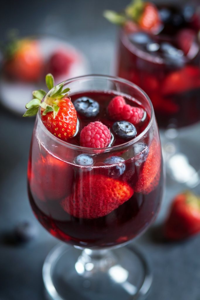 Red Wine Sangria with Fresh Berries