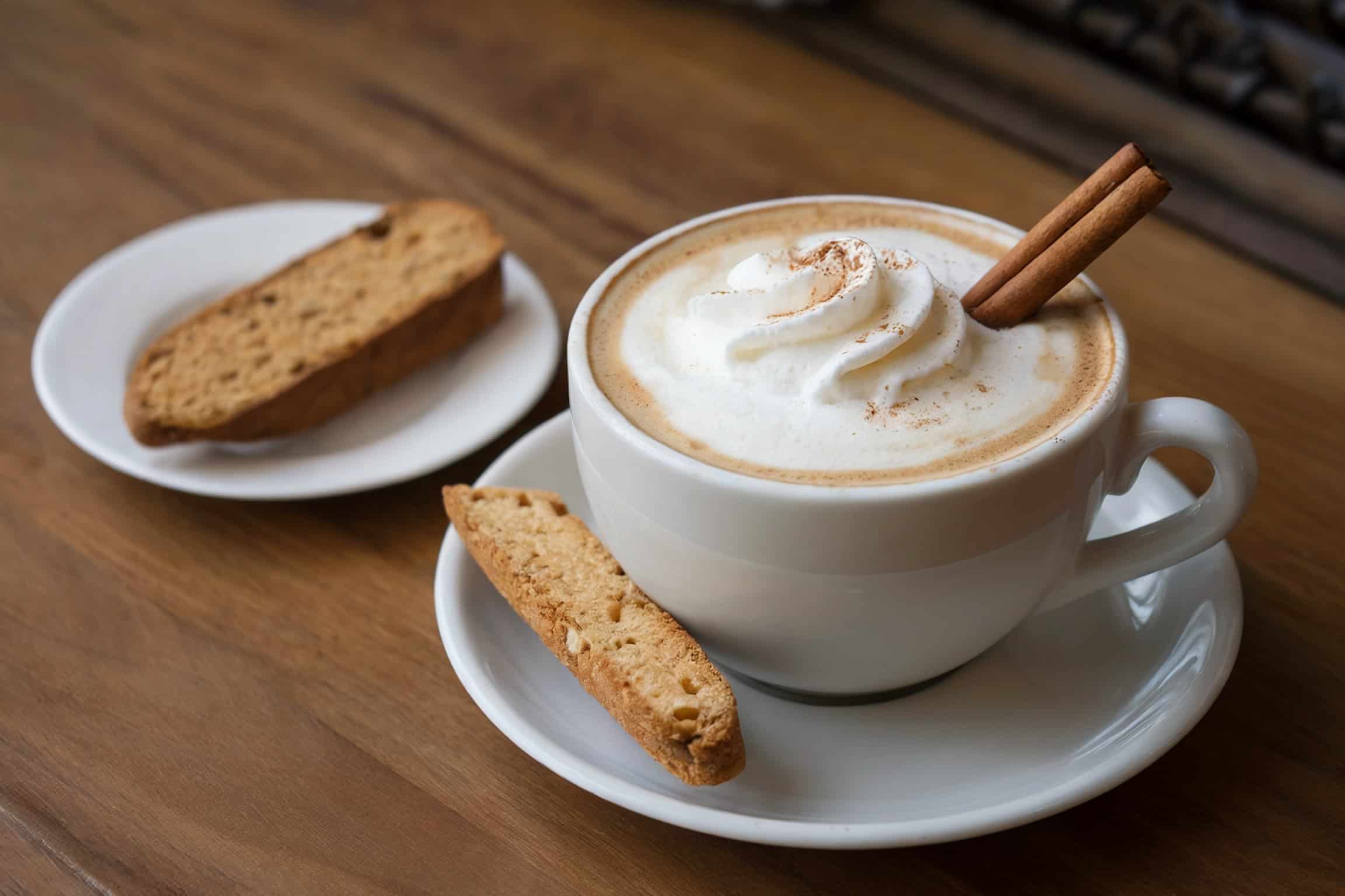 Vanilla Chai Latte with Whipped Cream