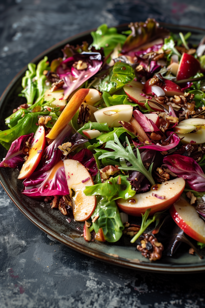 Charred Chicory Salad With Apple and Walnut