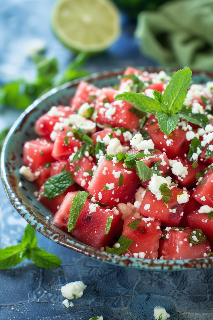 Watermelon and Feta Salad With Mint