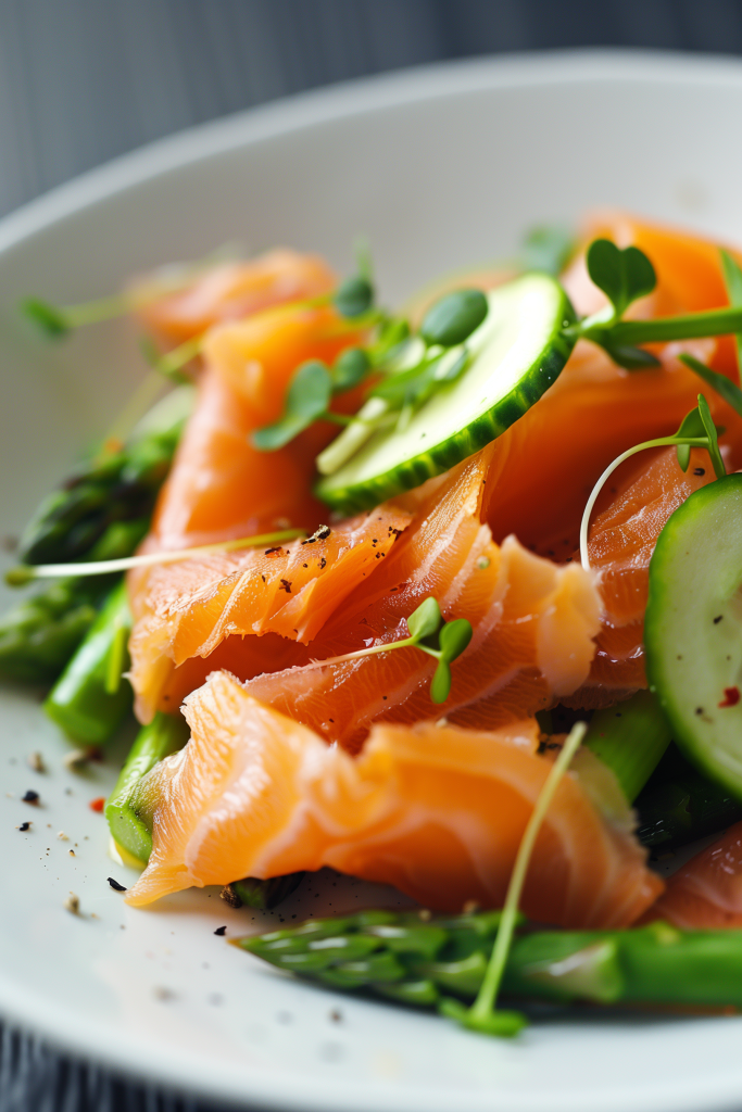 Smoked Salmon and Asparagus Salad