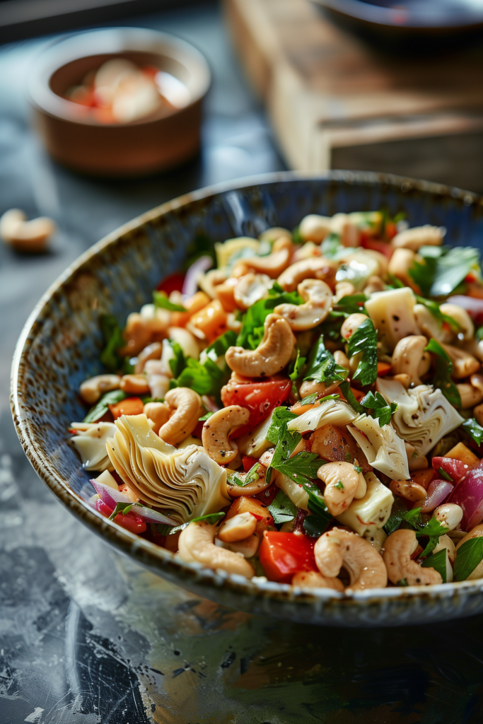 Artichoke and Cashew Salad