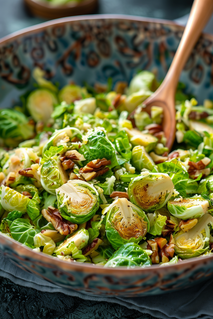 Shredded Brussels Sprouts Salad