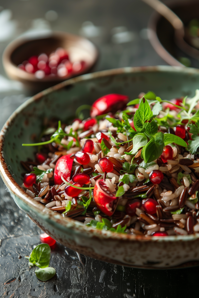 Pomegranate and Wild Rice Salad