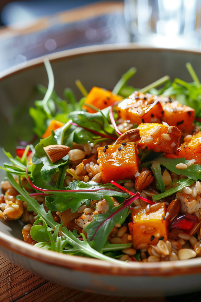 Farro and Roasted Butternut Squash Salad