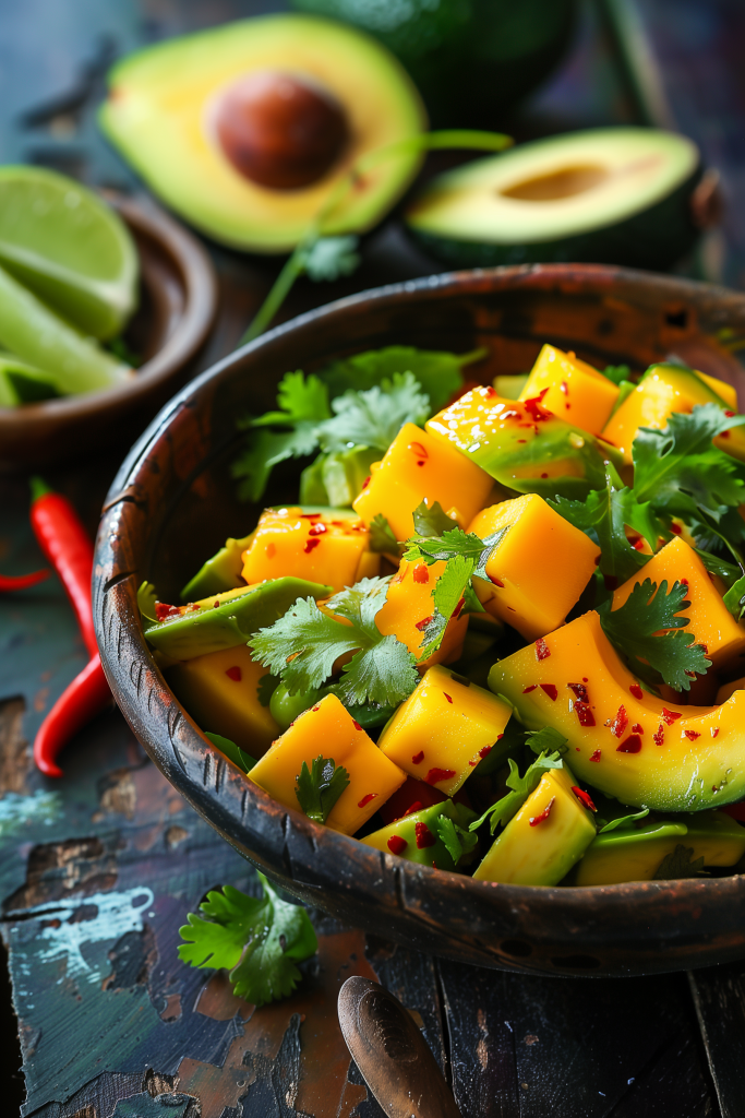 Spicy Mango and Avocado Salad