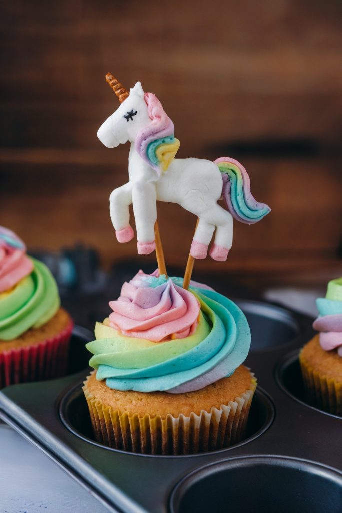 Rainbow Unicorn Cupcake