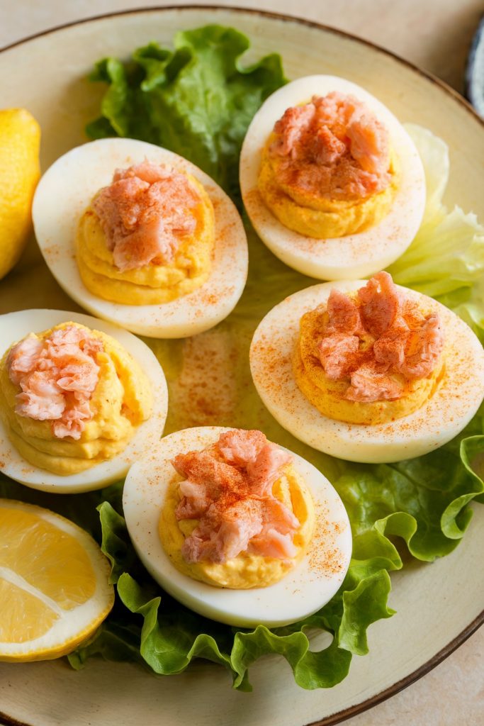 Crab-Stuffed Deviled Eggs