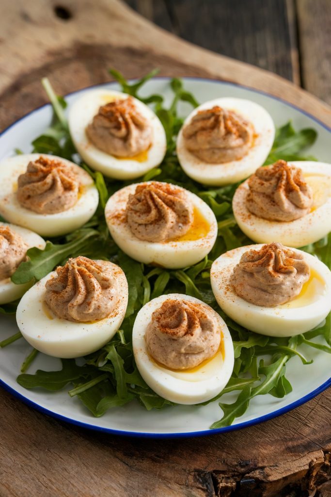 Truffle Oil Deviled Eggs
